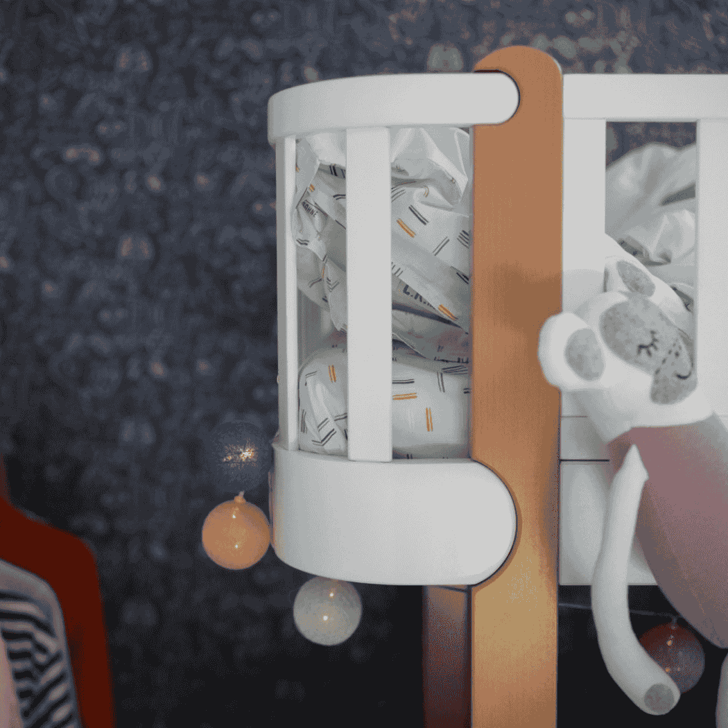 Patrová postel pro Teenagery Zukko 190 Gekko Kids, Bílá / Přírodní buk